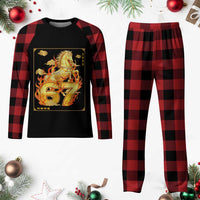 Funny Horse Six Seven Meme Plaid Pajama Set Happy Lunar New Year - Wonder Print Shop