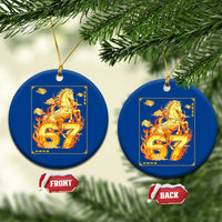 Funny Horse Six Seven Meme Ceramic Ornament Happy Lunar New Year - Wonder Print Shop