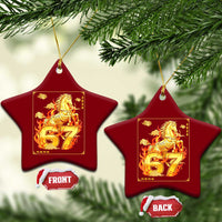 Funny Horse Six Seven Meme Ceramic Ornament Happy Lunar New Year - Wonder Print Shop