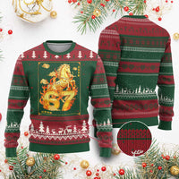 Funny Horse Six Seven Meme Ugly Christmas Sweater Happy Lunar New Year - Wonder Print Shop