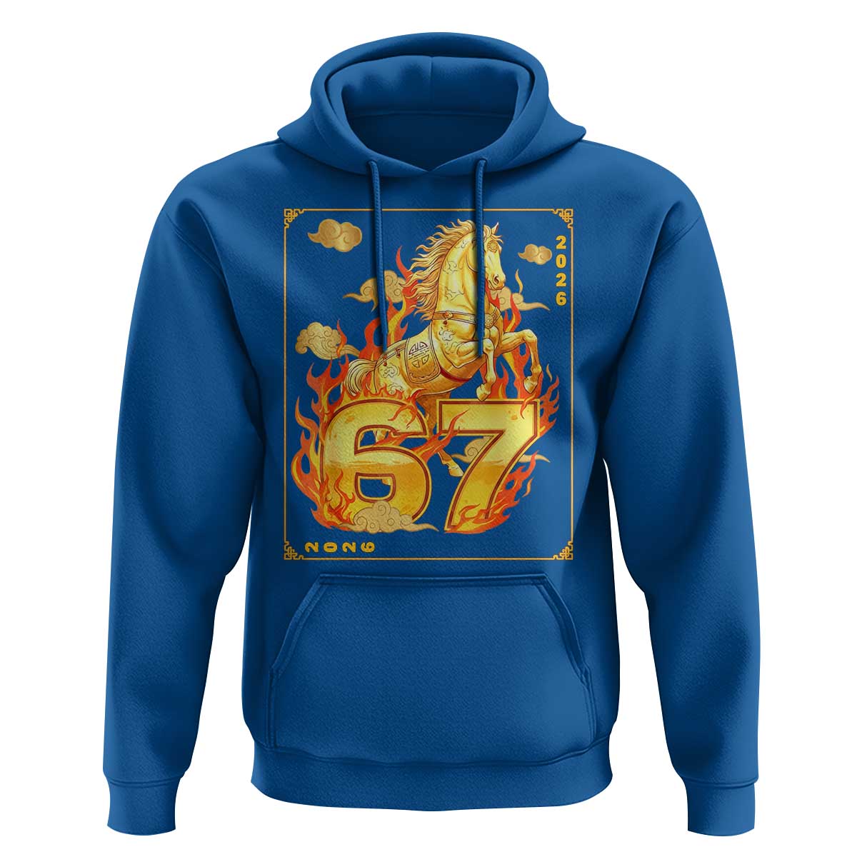 Funny Horse Six Seven Meme Hoodie Happy Lunar New Year - Wonder Print Shop