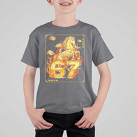 Funny Horse Six Seven Meme T Shirt For Kid Happy Lunar New Year - Wonder Print Shop