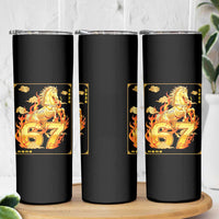 Funny Horse Six Seven Meme Skinny Tumbler Happy Lunar New Year - Wonder Print Shop