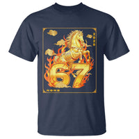 Funny Horse Six Seven Meme T Shirt Happy Lunar New Year - Wonder Print Shop