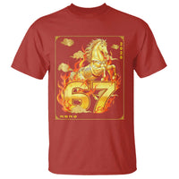 Funny Horse Six Seven Meme T Shirt Happy Lunar New Year - Wonder Print Shop
