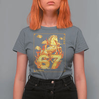 Funny Horse Six Seven Meme T Shirt For Women Happy Lunar New Year - Wonder Print Shop