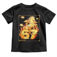 Funny Horse Six Seven Meme Toddler T Shirt Happy Lunar New Year - Wonder Print Shop