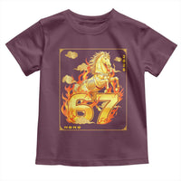 Funny Horse Six Seven Meme Toddler T Shirt Happy Lunar New Year - Wonder Print Shop