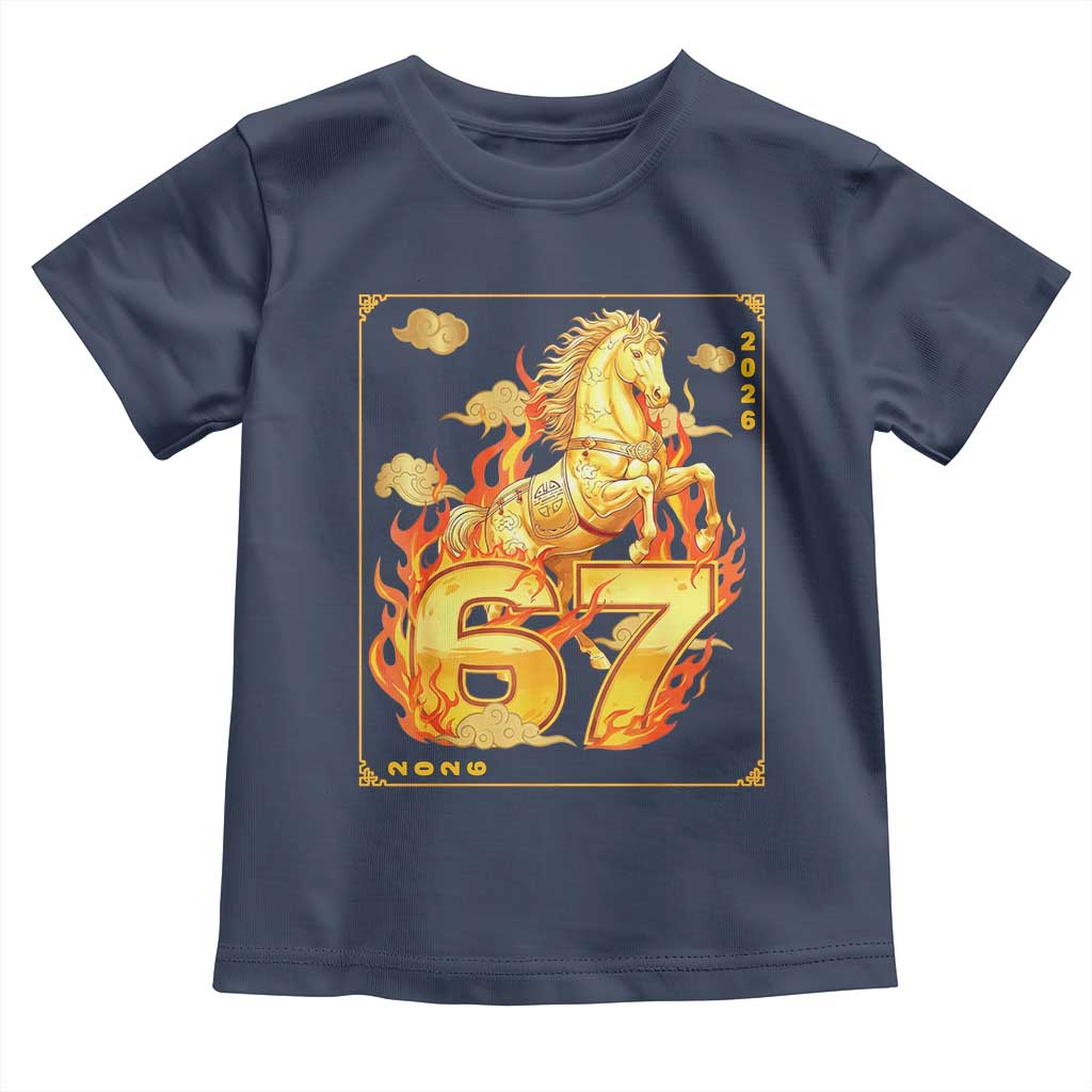 Funny Horse Six Seven Meme Toddler T Shirt Happy Lunar New Year - Wonder Print Shop