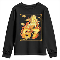 Funny Horse Six Seven Meme Youth Sweatshirt Happy Lunar New Year - Wonder Print Shop