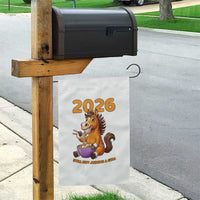 Still Not Joining A Gym Lunar New Year Garden Flag Funny Horse Eating Ramen - Wonder Print Shop