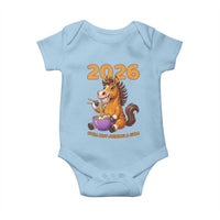 Still Not Joining A Gym Lunar New Year Baby Onesie Funny Horse Eating Ramen - Wonder Print Shop