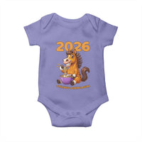 Still Not Joining A Gym Lunar New Year Baby Onesie Funny Horse Eating Ramen - Wonder Print Shop