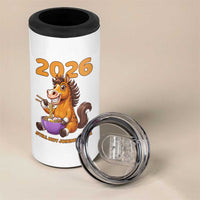 Still Not Joining A Gym Lunar New Year 4 in 1 Can Cooler Tumbler Funny Horse Eating Ramen - Wonder Print Shop