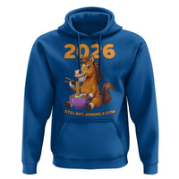 Still Not Joining A Gym Lunar New Year Hoodie Funny Horse Eating Ramen - Wonder Print Shop