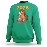 Still Not Joining A Gym Lunar New Year Sweatshirt Funny Horse Eating Ramen - Wonder Print Shop