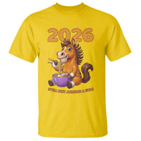 Still Not Joining A Gym Lunar New Year T Shirt Funny Horse Eating Ramen - Wonder Print Shop