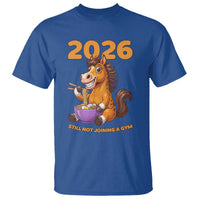 Still Not Joining A Gym Lunar New Year T Shirt Funny Horse Eating Ramen - Wonder Print Shop