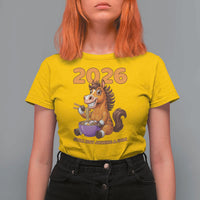 Still Not Joining A Gym Lunar New Year T Shirt For Women Funny Horse Eating Ramen - Wonder Print Shop