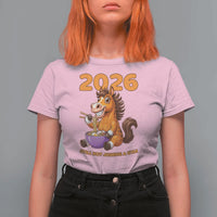 Still Not Joining A Gym Lunar New Year T Shirt For Women Funny Horse Eating Ramen - Wonder Print Shop