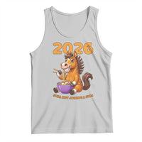 Still Not Joining A Gym Lunar New Year Tank Top Funny Horse Eating Ramen - Wonder Print Shop