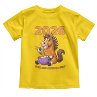 Still Not Joining A Gym Lunar New Year Toddler T Shirt Funny Horse Eating Ramen - Wonder Print Shop