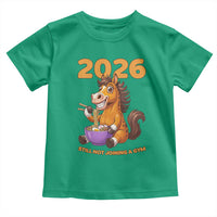 Still Not Joining A Gym Lunar New Year Toddler T Shirt Funny Horse Eating Ramen - Wonder Print Shop