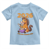 Still Not Joining A Gym Lunar New Year Toddler T Shirt Funny Horse Eating Ramen - Wonder Print Shop