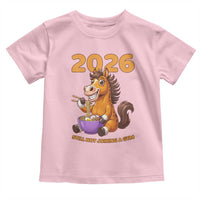 Still Not Joining A Gym Lunar New Year Toddler T Shirt Funny Horse Eating Ramen - Wonder Print Shop