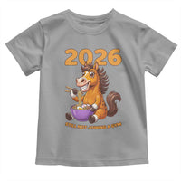 Still Not Joining A Gym Lunar New Year Toddler T Shirt Funny Horse Eating Ramen - Wonder Print Shop