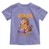 Still Not Joining A Gym Lunar New Year Toddler T Shirt Funny Horse Eating Ramen - Wonder Print Shop