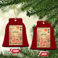Japanese Anime Maneki Neko Ceramic Ornament Kawaii Waving Cat Good Luck Kanji - Wonder Print Shop