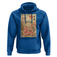 Japanese Anime Maneki Neko Hoodie Kawaii Waving Cat Good Luck Kanji - Wonder Print Shop