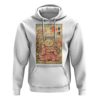 Japanese Anime Maneki Neko Hoodie Kawaii Waving Cat Good Luck Kanji - Wonder Print Shop