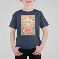 Japanese Anime Maneki Neko T Shirt For Kid Kawaii Waving Cat Good Luck Kanji - Wonder Print Shop
