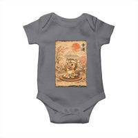 Funny Horse Eating Sushi Baby Onesie Japanese Noodle Lover - Wonder Print Shop