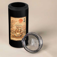 Funny Horse Eating Sushi 4 in 1 Can Cooler Tumbler Japanese Noodle Lover - Wonder Print Shop