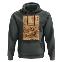 Funny Horse Eating Sushi Hoodie Japanese Noodle Lover - Wonder Print Shop
