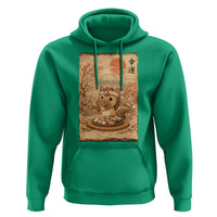 Funny Horse Eating Sushi Hoodie Japanese Noodle Lover - Wonder Print Shop