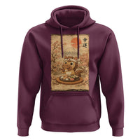 Funny Horse Eating Sushi Hoodie Japanese Noodle Lover - Wonder Print Shop