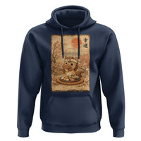 Funny Horse Eating Sushi Hoodie Japanese Noodle Lover - Wonder Print Shop