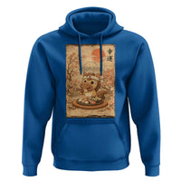 Funny Horse Eating Sushi Hoodie Japanese Noodle Lover - Wonder Print Shop