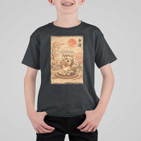 Funny Horse Eating Sushi T Shirt For Kid Japanese Noodle Lover - Wonder Print Shop