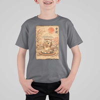 Funny Horse Eating Sushi T Shirt For Kid Japanese Noodle Lover - Wonder Print Shop
