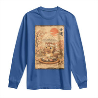 Funny Horse Eating Sushi Long Sleeve Shirt Japanese Noodle Lover - Wonder Print Shop