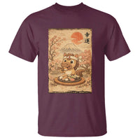 Funny Horse Eating Sushi T Shirt Japanese Noodle Lover - Wonder Print Shop