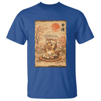 Funny Horse Eating Sushi T Shirt Japanese Noodle Lover - Wonder Print Shop