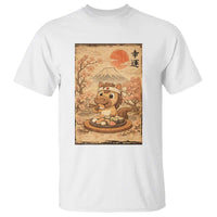 Funny Horse Eating Sushi T Shirt Japanese Noodle Lover - Wonder Print Shop