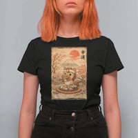 Funny Horse Eating Sushi T Shirt For Women Japanese Noodle Lover - Wonder Print Shop