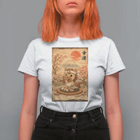 Funny Horse Eating Sushi T Shirt For Women Japanese Noodle Lover - Wonder Print Shop